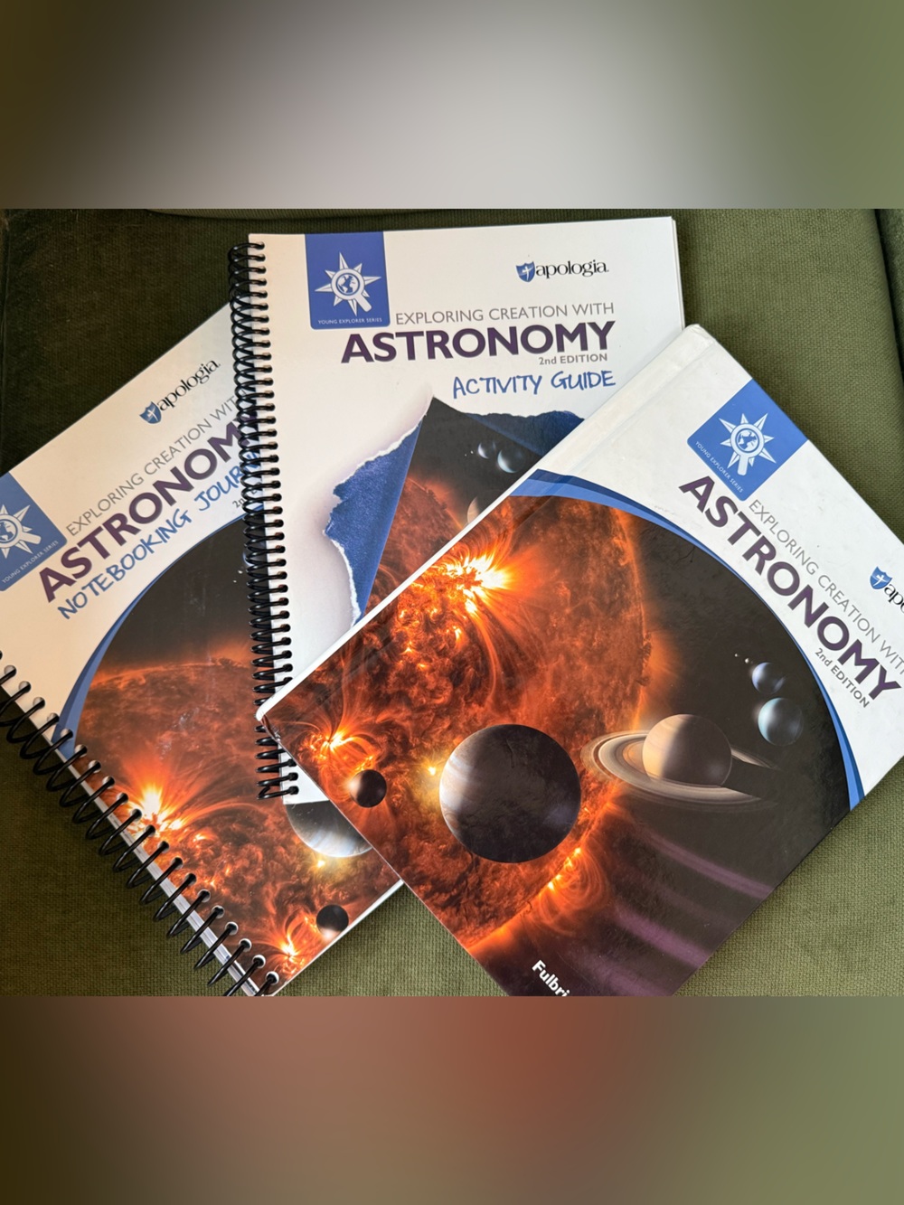 Apologia Exploring Astronomy Textbook, Activity Guide, Notebook Journal